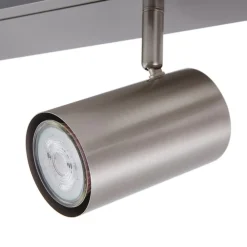 loftspot Joffrey, 116 cm, nikkel, 6 lyskilder, GU10^Lindby Online