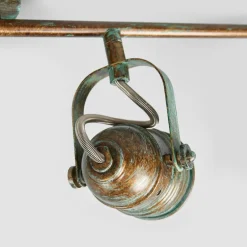 Lindby loftspot Leonor, 4 lyskilder, grøn, metal, 78 cm