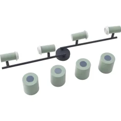 loftspot Ovelia, grøn, 80 cm, 4 lyskilder, E27^Lindby Sale