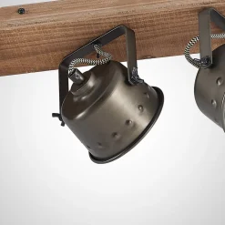 loftspot Rubinjo, 62 cm, 4 lyskilder, træ, GU10^Lindby