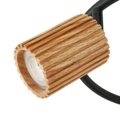 loftspot Stralino, 3 lyskilder, Ø31cm, træ, GU10^Lindby Clearance