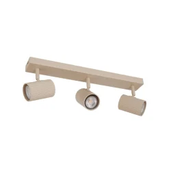 loftspots Kardis, beige, 3 lyskilder, metal, GU10^Lindby New
