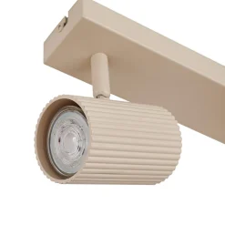 loftspots Kardis, beige, 3 lyskilder, metal, GU10^Lindby New
