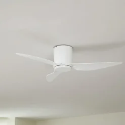 Lindby loftventilator Aulo, hvid, DC, støjsvag, Ø 123 cm