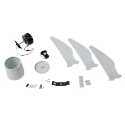 Lindby loftventilator Aulo, hvid, DC, støjsvag, Ø 123 cm