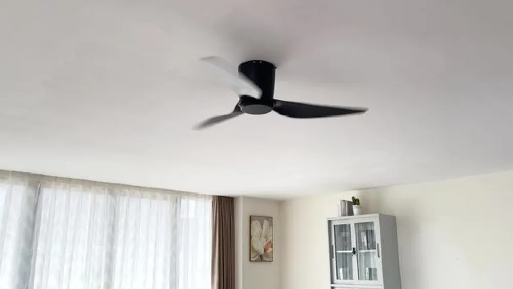 Lindby Loftventilatorer>loftventilator Aulo, sort, DC, støjsvag, Ø 123 cm