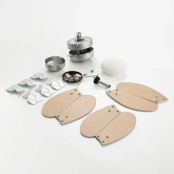 Lindby loftventilator med lys Minja, sølv, støjsvag, 78 cm