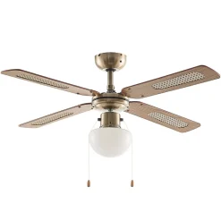 loftventilator med lys Rakan, støjsvag, Ø 106 cm^Lindby Sale