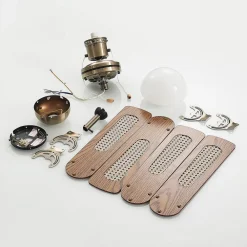 loftventilator med lys Rakan, støjsvag, Ø 106 cm^Lindby Sale