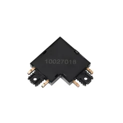 Lindby L-stik Lumaro, 90°, sort, kantet, sæt med 2 stk