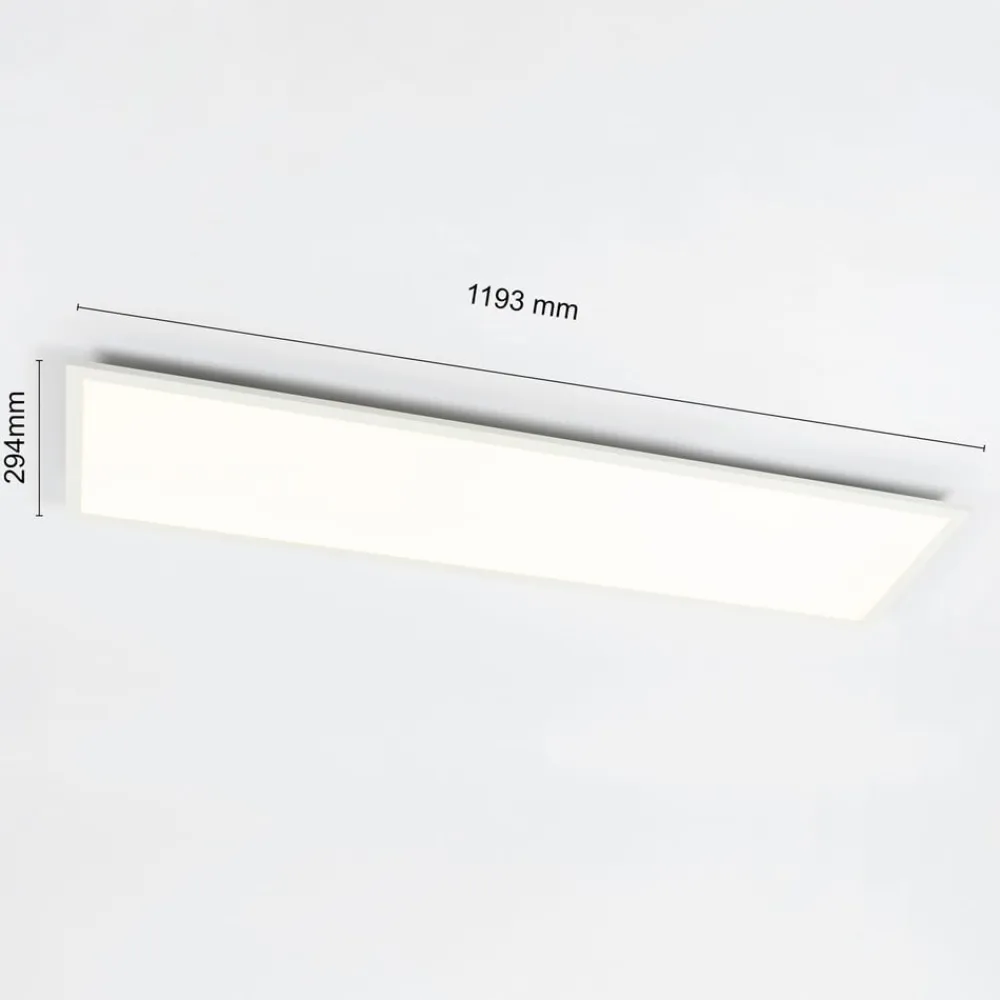 Lindby Arbejdsrum/Kontor|Gang>Luay LED-panel, 120 x 30 cm, hvid, 3000-6000K