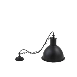 Lindby Luciane udendørs pendel, sort, aluminium, Ø 31,8 cm