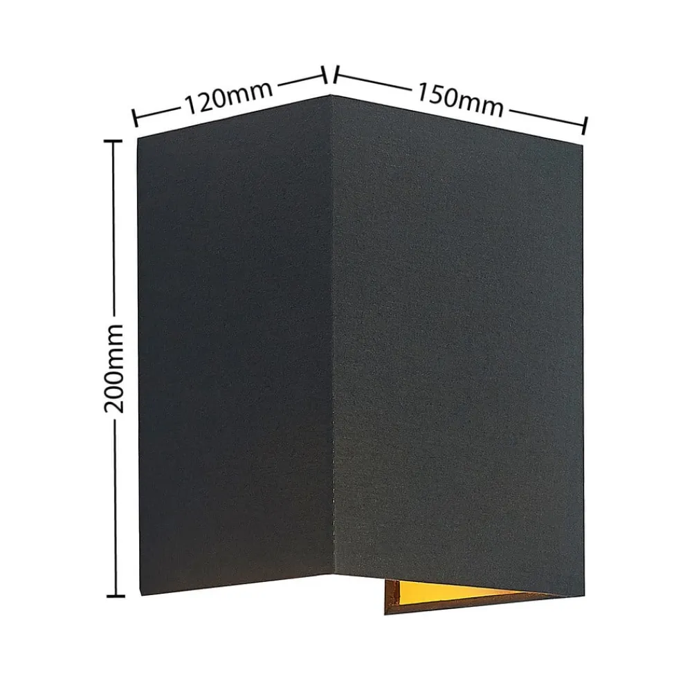 Lindby Væglamper|Væglamper>Lukani væglampe, kantet