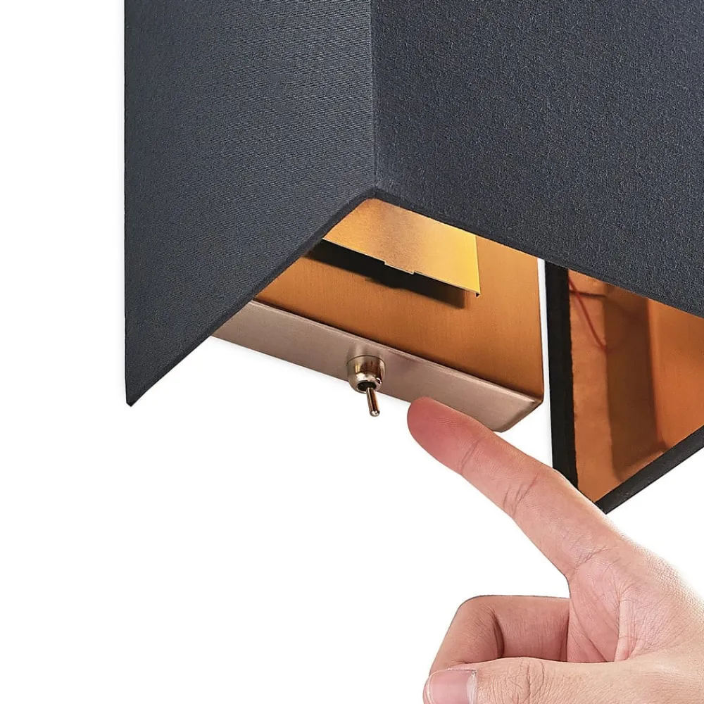 Lindby Væglamper|Væglamper>Lukani væglampe, kantet