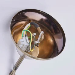 Lindby lysekrone Marnia, 3 lyskilder, Ø 40 cm, antik messing, E14