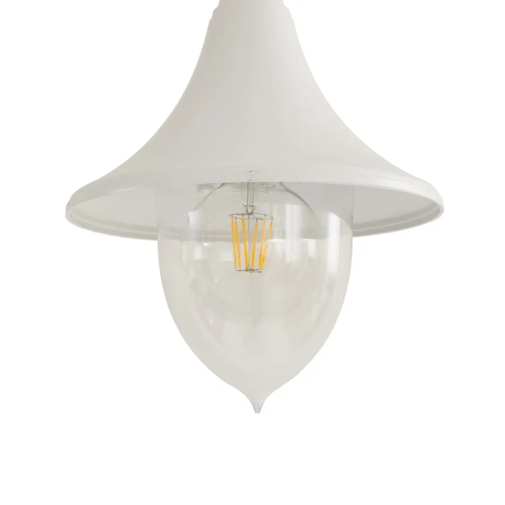 Lindby Lygtepæle>Madea udendørslampe, hvid, 2 lyskilder, 213 cm, E27, IP44