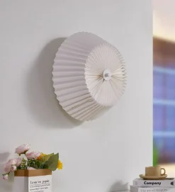 Magali loftlampe, hvid, papir, Ø 45 cm, E27^Lindby Sale