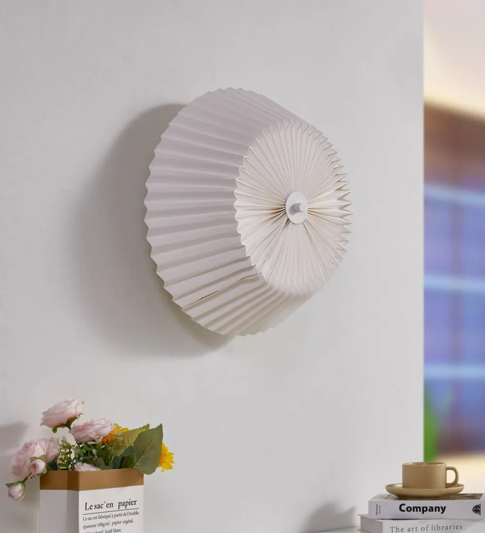 Magali loftlampe, hvid, papir, Ø 45 cm, E27^Lindby Sale