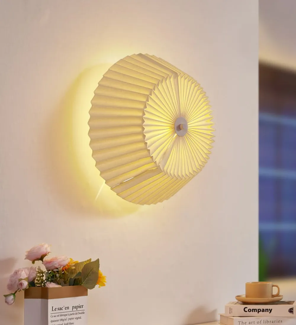 Magali loftlampe, hvid, papir, Ø 45 cm, E27^Lindby Sale