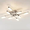 Mally LED-loftlampe i krom, 8 lyskilder^Lindby Discount