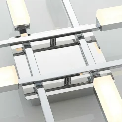 Mally LED-loftlampe i krom, 8 lyskilder^Lindby Discount