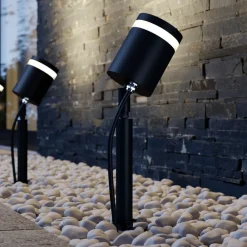 Margrit spot med jordspyd, mørkegrå^Lindby Discount