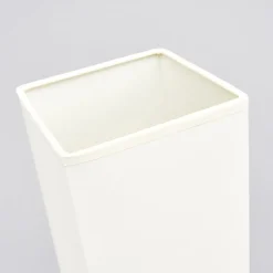 Lindby Martje bordlampe, højde 35 cm, hvid, tekstil, metal