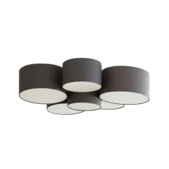 Maureka loftlampe, 94 cm, 6 lyskilder, tekstil^Lindby Best