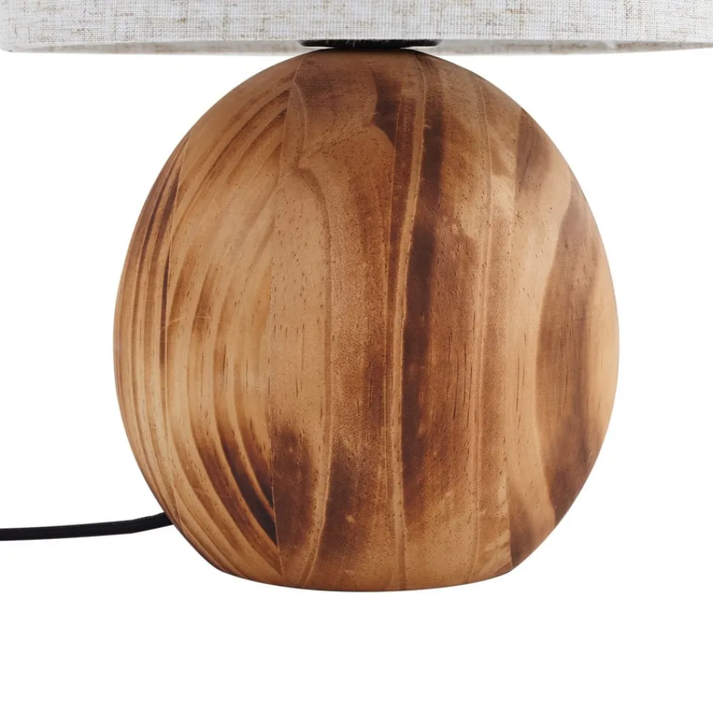Mayumi bordlampe, højde 31 cm, træ, tekstil^Lindby Hot