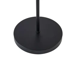 Melanie gulvlampe, sort, stof, Ø 36 cm, 2 lyskilder.^Lindby