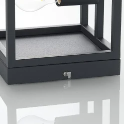 Meron væglampe, kasseform, mørkegrå^Lindby Discount