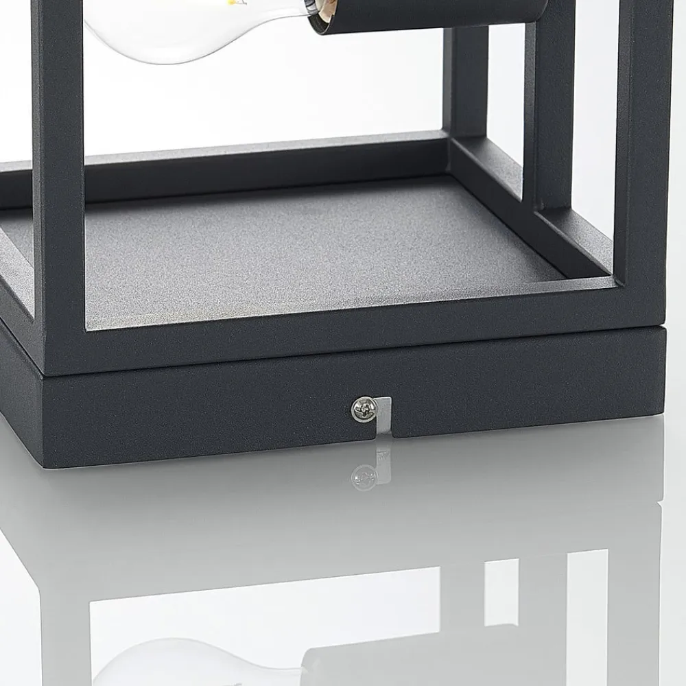 Meron væglampe, kasseform, mørkegrå^Lindby Discount