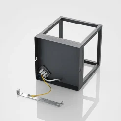 Meron væglampe, kasseform, mørkegrå^Lindby Discount