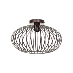 Nahele loftlampe, brun, metal, Ø 40 cm, E27^Lindby