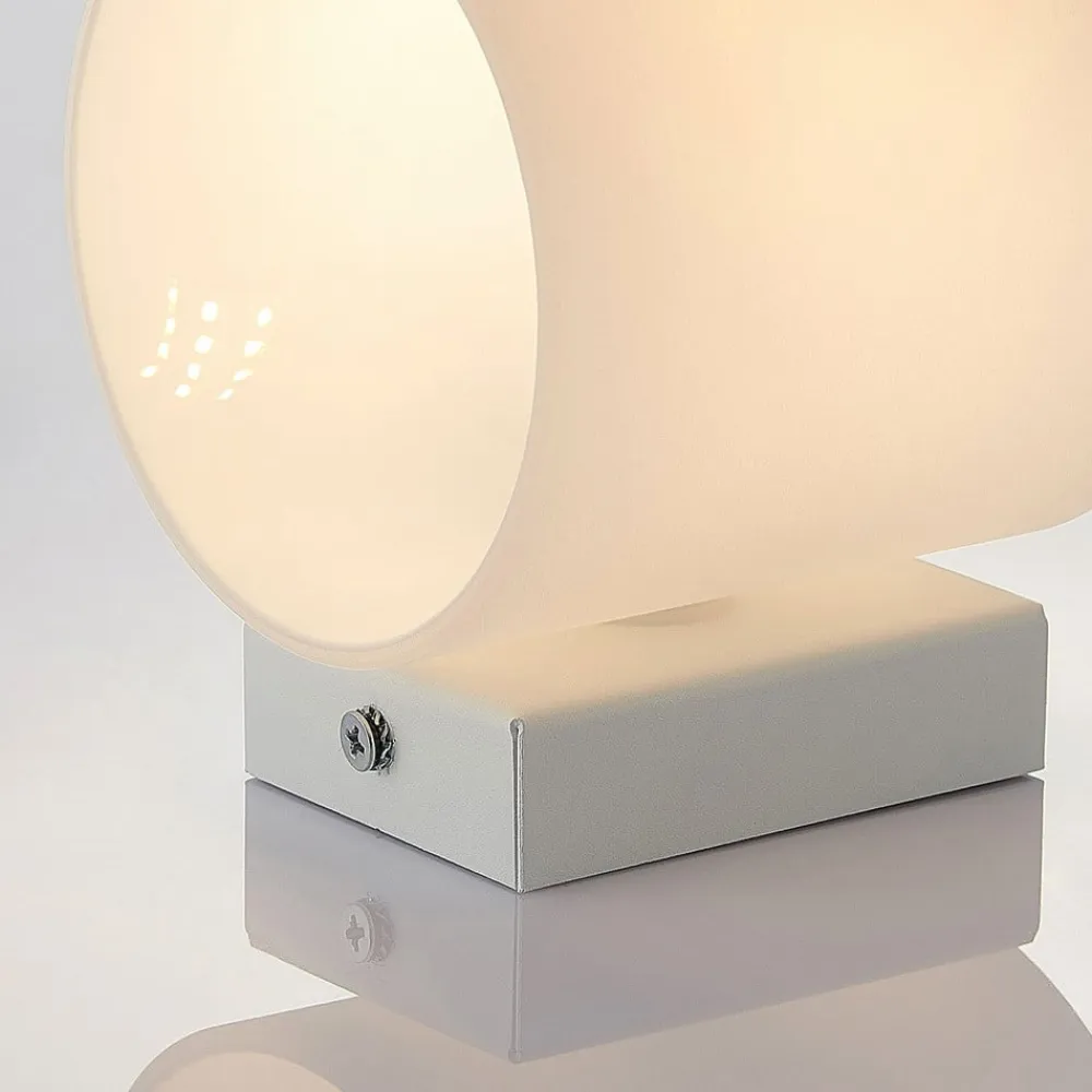 Lindby Nanda væglampe i glas, rund