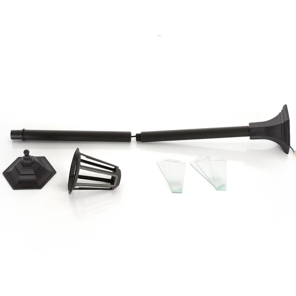 Lindby Terrassebelysning|Gadebelysning>Nane vejlampe, 122 cm, lygte, saltvandsresistent, E27