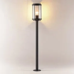 Ojali vejlampe, rund, mørkegrå^Lindby Online