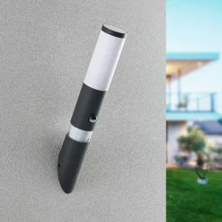 Okari udendørs væglampe med sensor fakkel^Lindby Discount