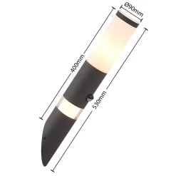 Okari udendørs væglampe med sensor fakkel^Lindby Discount