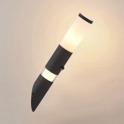 Okari udendørs væglampe med sensor fakkel^Lindby Discount