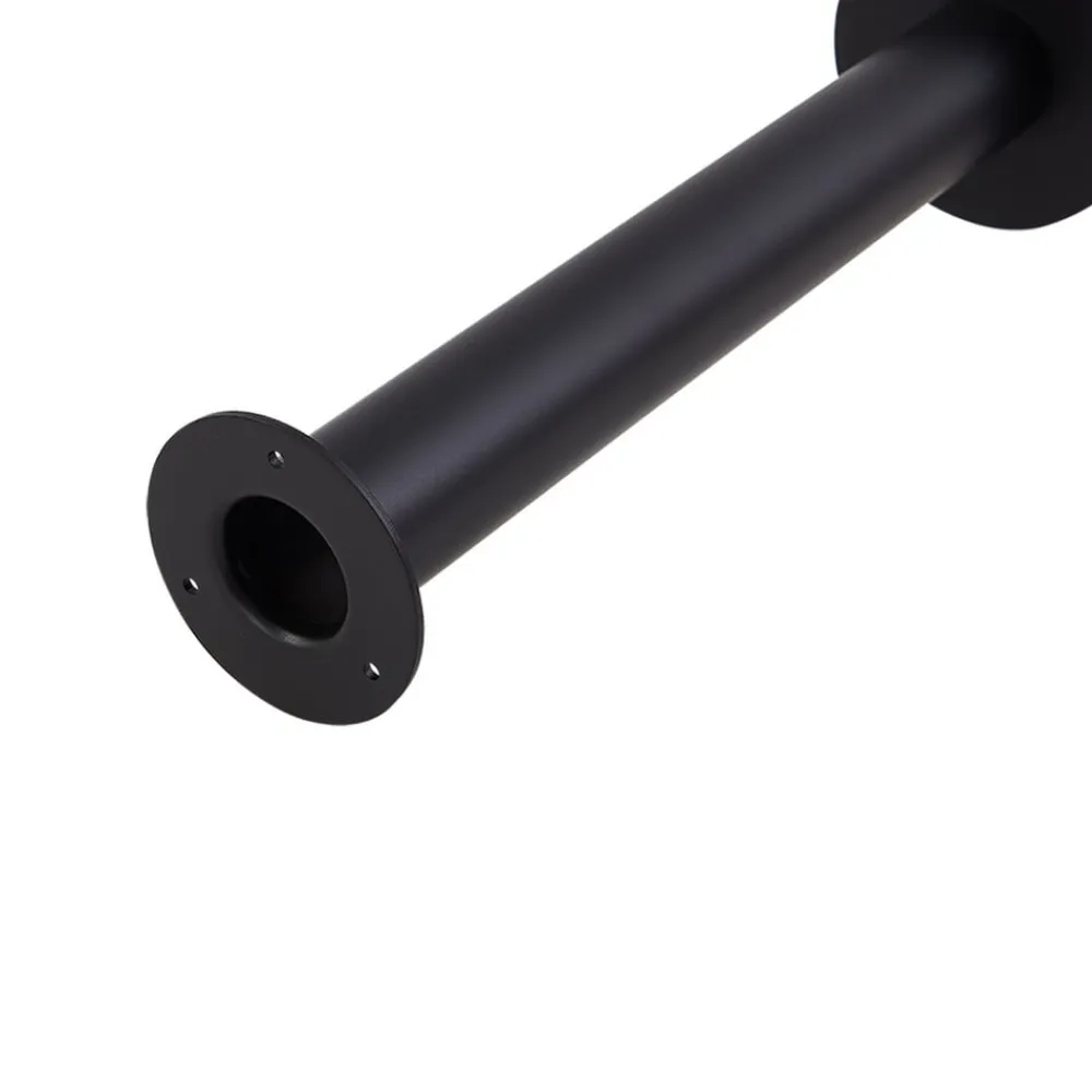 Lindby Terrassebelysning>Orfeas sokkellampe, sort/hvid, aluminium, Ø 24 cm