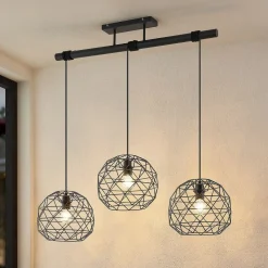 Lindby Paridimo hængelampe af stål, 3 lyskilder