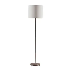 Parsa gulvlampe, hvid, tekstil, højde 167 cm, E27^Lindby Sale