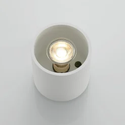 Lindby Parvin aluminium downlight, rund, hvid