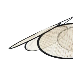 pendel Astraia, natur/sort, hør, Ø 80 cm^Lindby Best