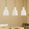 Lindby Pendellamper>pendel Belarion, opal, 3-lys, glas, Ø 23 cm