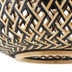 pendel Nerys, 1-lys, sort, bambus, Ø 38 cm^Lindby Sale