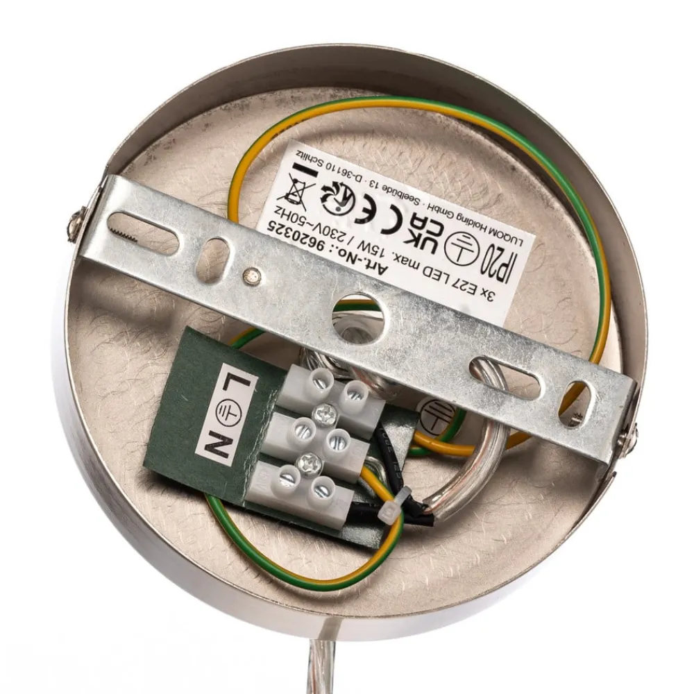 Lindby Pendellamper|Pendellamper>pendel Sebatin, Ø 50 cm, hvid, stof, E27