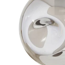 Lindby pendel Valentina, E27, Ø 25 cm, røgfarvet grå, glas