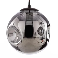 pendel Valentina, E14, 3-lys, røgfarvet grå, glas^Lindby Online